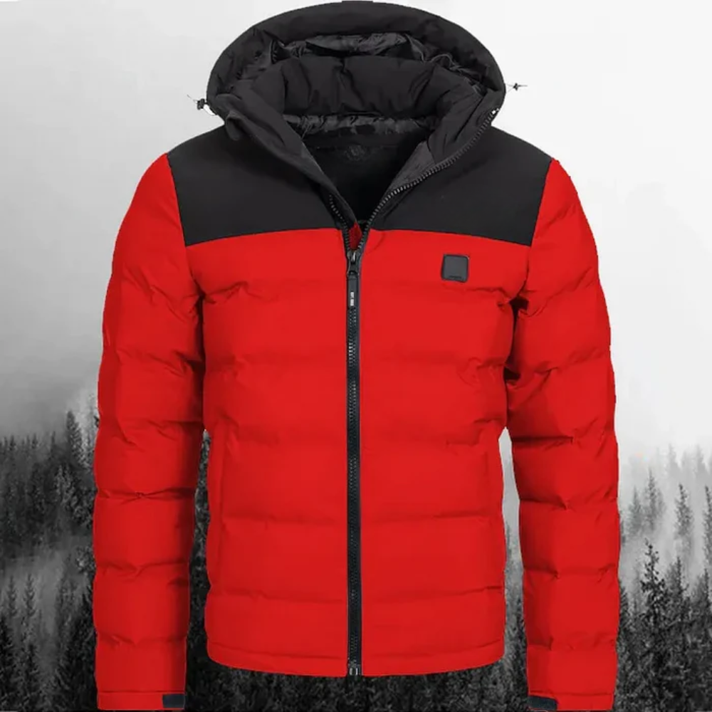 Daunenjacke mit Kapuze