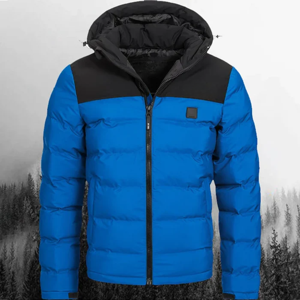 Daunenjacke mit Kapuze